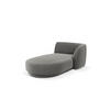 CHAISELONGUE rechts Miley aus Samt hellgrau - Hellgrau, Textil (90/70/156cm) - Micadoni