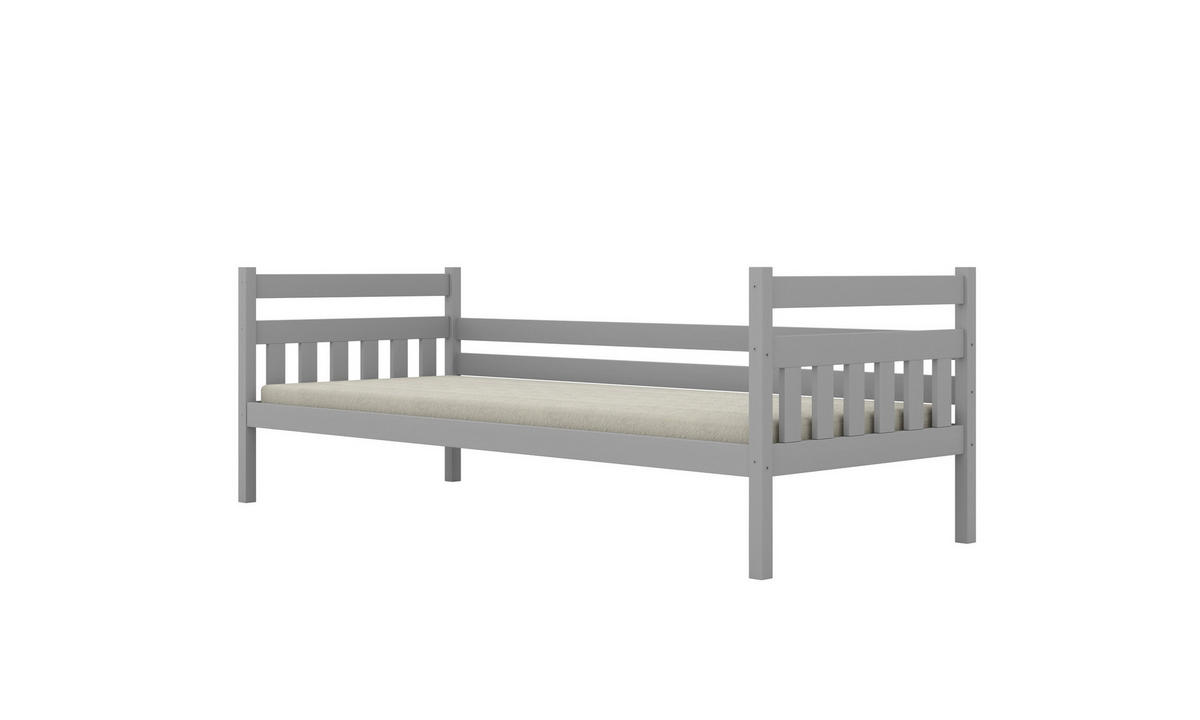 KINDERBETT Dawid ohne Matratze 90/200 Grau 90/200 - Grau, Holz (90/200cm) - RAUMHIRSCH FURNITURE