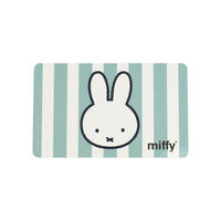 BRETTCHEN Miffy Hase Streifen Blau/Weiß 14,5 x 23,5 cm - Blau, Kunststoff (14.5/23.5cm) - United Labels