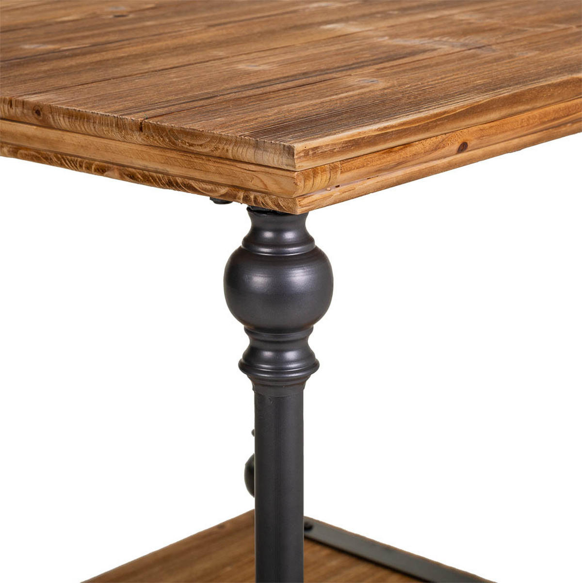 TISCH aus Metall und Holz, 60cm - Braun, Holz (60/60/60cm) - Wanderlust