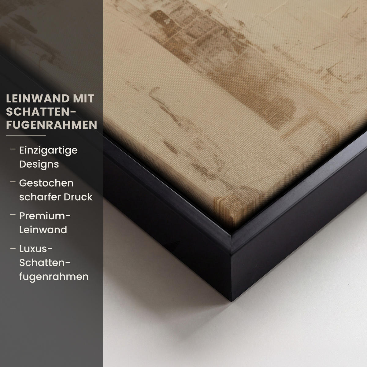 LEINWAND Bilder mit Rahmen - Frau - Gold - Abstrakt - Textur - 70x100 - Goldfarben, Textil (70/100cm) - MuchoWow