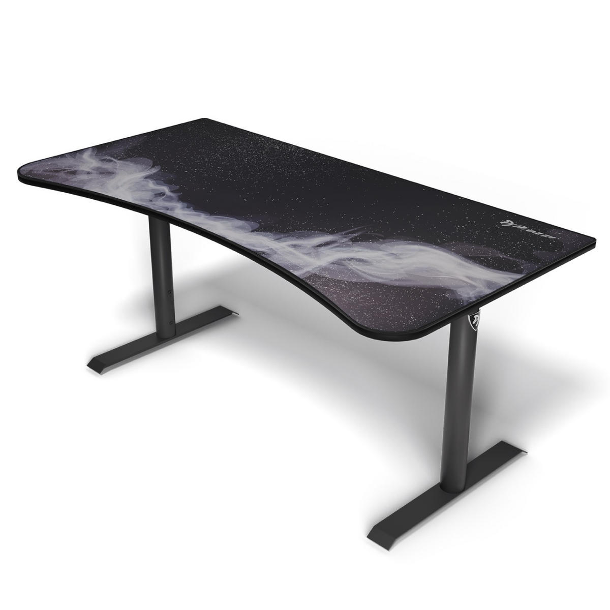 GAMINGTISCH Arena 160/82/71-81 cm Gunmetal - Galaxy - Dunkelgrau, Metall (82/160/71cm) - Arozzi