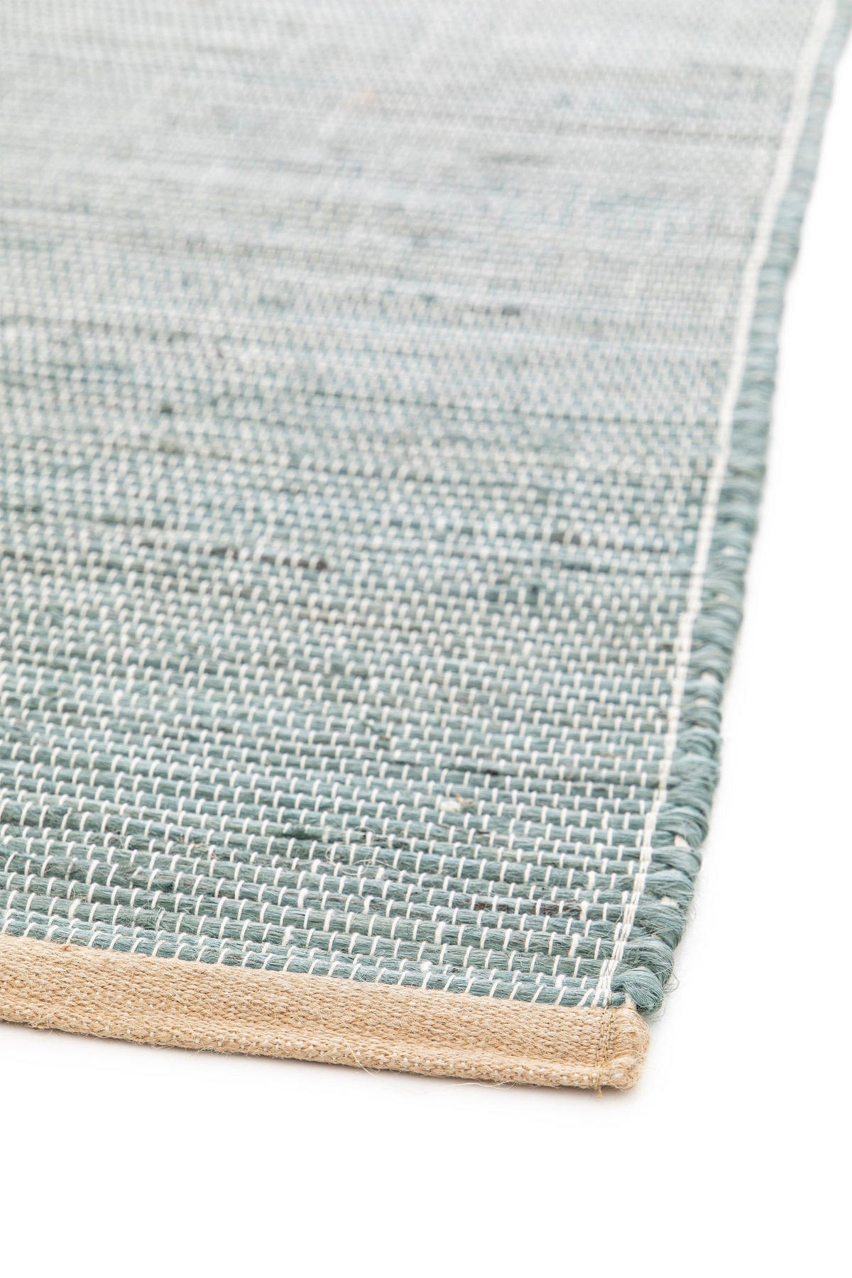 DESIGN-TEPPICH aus handgewebter Jute blau - Blau, Naturmaterialien (120/170cm) - AFK Living
