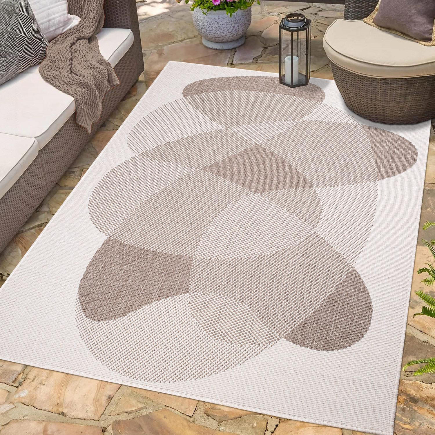OUTDOOR-TEPPICH DuoRug 5835 Creme 200x290 cm - Beige, Textil (200/290cm) - carpet city