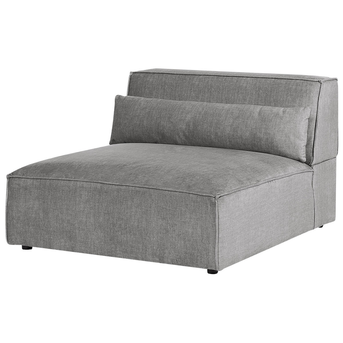 2-SITZER-SOFA grau ohne Armlehnen Hellnar - Grau, Textil (204/70/126cm) - Beliani