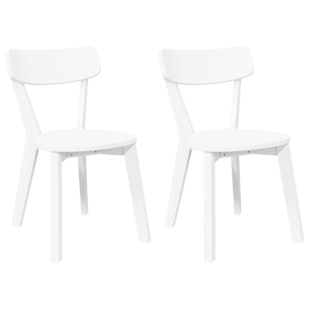 STUHL-SET 2 Stk Brenthain 47.5/79.5/53 cm - Weiß, Holz (47.5/79.5/53cm) - ZMH