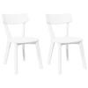 STUHL-SET 2 Stk Brenthain 47.5/79.5/53 cm - Weiß, Holz (47.5/79.5/53cm) - ZMH