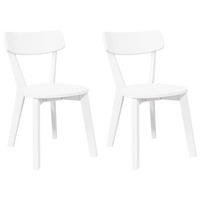 STUHL-SET 2 Stk Brenthain 47.5/79.5/53 cm - Weiß, Holz (47.5/79.5/53cm) - ZMH