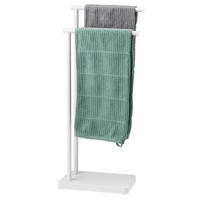 STAND-HANDTUCHHALTER, weiß - Weiß, Metall (35/78/20cm) - bremermann