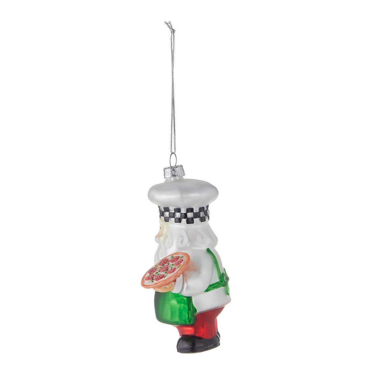 WEIHNACHTSBAUMKUGEL Hang On Italian Santa - Grün, Glas (5/12/10cm) - Butlers