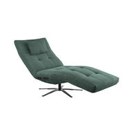 RELAXLIEGE LETICIA Smaragdgrün Cord - Smaragdgrün/Schwarz, Textil/Metall (82/115/156cm) - KAWOLA