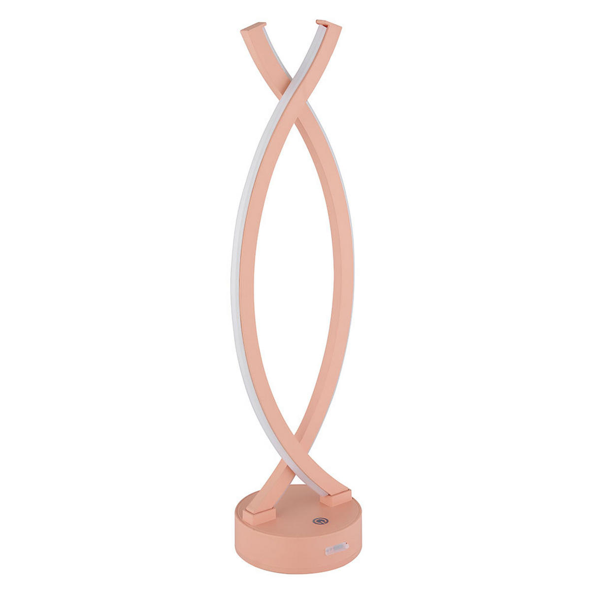 LED TISCHLEUCHTE Opal Pfirsichfarben - Orange, Kunststoff (12.5/10/41cm) - Globo Lighting