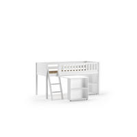 HOCHBETT Karyl 208x114x135 Massivholz Weiß Regal - Weiß, Holz (90/200cm) - 58aufmkessel