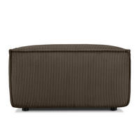 SITZPOUF NAPI gefederte Sitzfläche, braun - Schwarz/Braun, Textil (83/45/83cm) - KONSIMO®