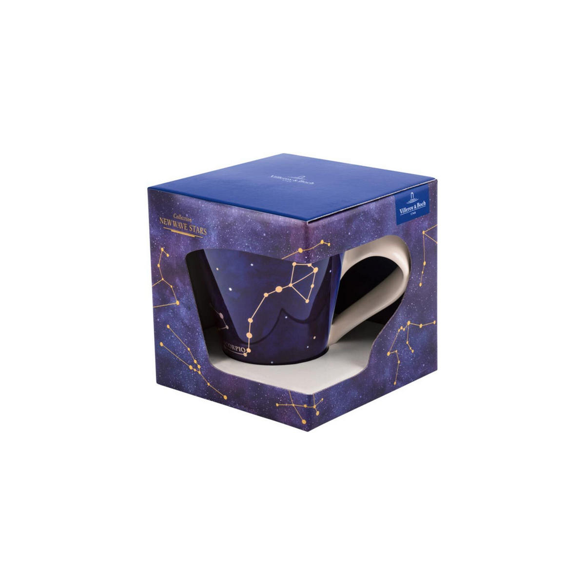 TASSE SKORPION NewWave Stars weiß-blau 300 ml - Blau/Weiß, Keramik (0.3L) - Villeroy & Boch
