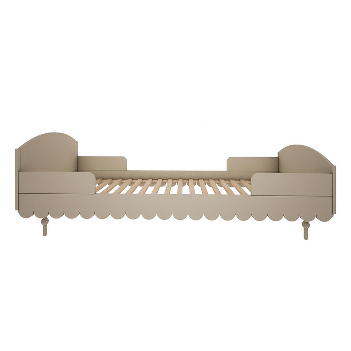 POSTEL 90/200 Babushka Olive - zelená barva, kompozitní dřevo (90/200cm) - Petits-meubles