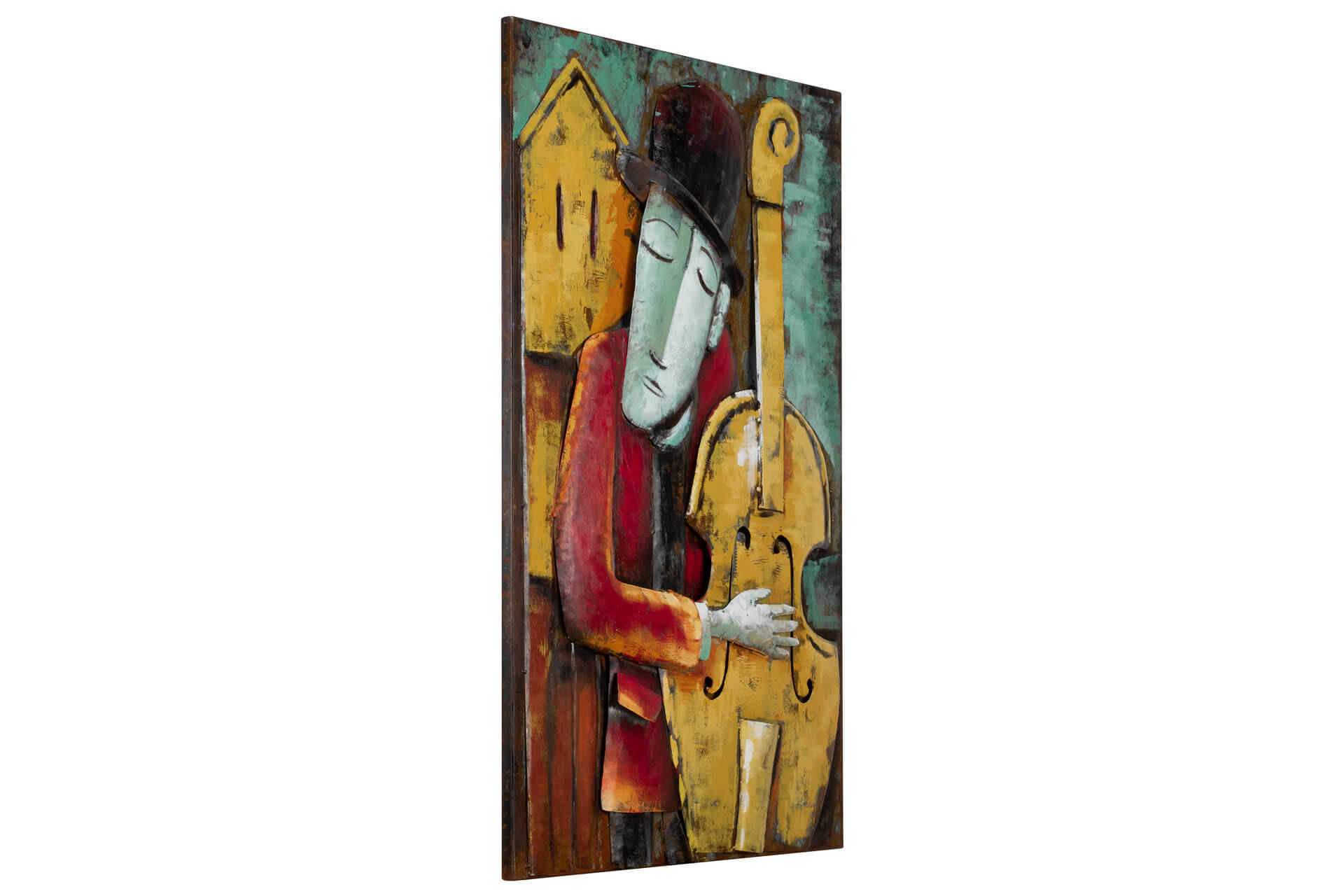 METALLBILD Bunt 60/90 cm - Multicolor, Metall (4.2/90cm) - KUNSTLOFT