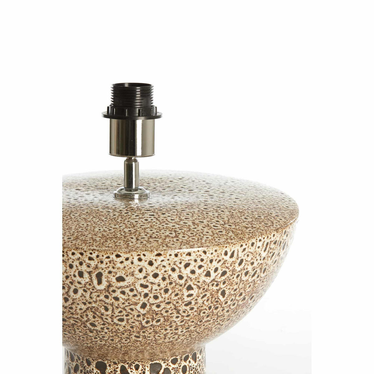 LAMPENFUSS Yasur Schwarz 32/32/22 cm - Schwarz, Keramik (32/32/22cm) - Light & Living