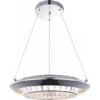 LED HÄNGELEUCHTE Chrom Silber - Silberfarben, Glas (40/40/90cm) - Globo Lighting