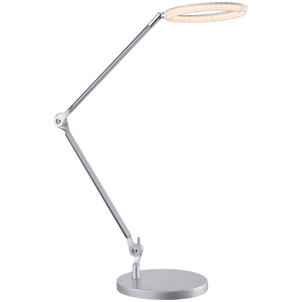 LED TISCHLEUCHTE ACE Silber satiniert - Silberfarben, Metall (8.4/8.4/80cm) - Globo Lighting