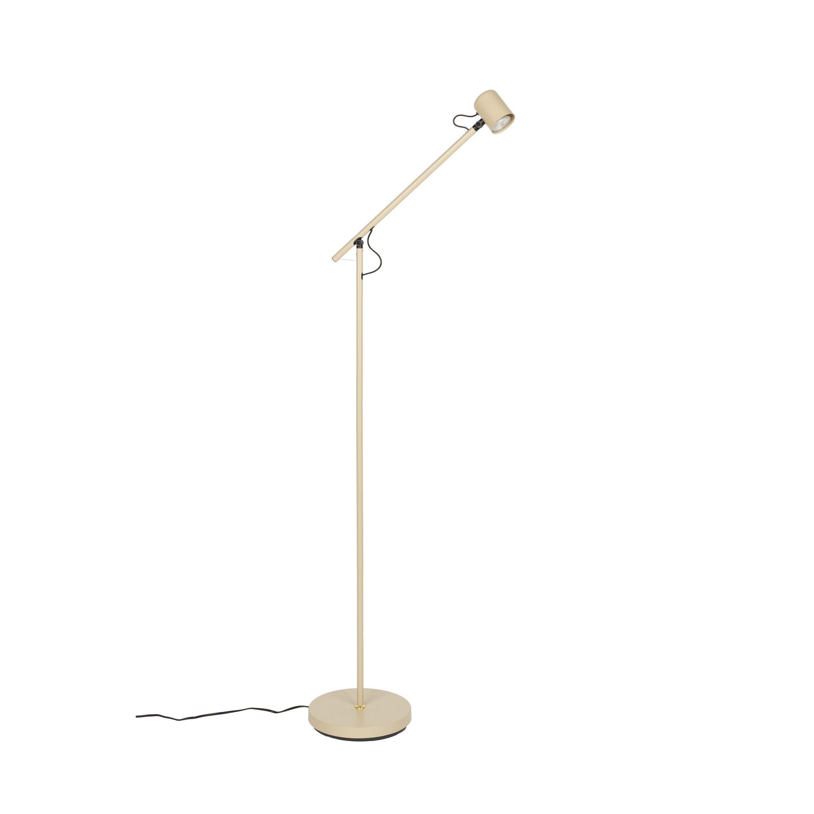 STEHLAMPE Aero Beige - Beige, Metall (57.5/25/120cm) - Housecraft Living