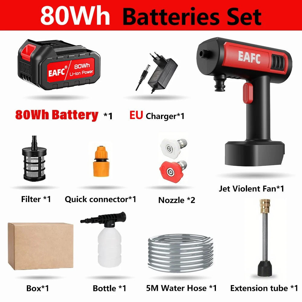 ELEKTRO-HOCHDRUCKREINIGER 500 W tragbare,Stil A, für Terrassen, Gärten, Autos - Schwarz, Kunststoff (36.5/22.5cm) - Coonoor