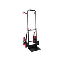 TREPPENSTEIGER Sackkarre Taurus 250 115x52x63cm Traglast 250kg Stahlrahmen Rot-Schwarz - Schwarz, Metall (63/52/115cm) - PROREGAL