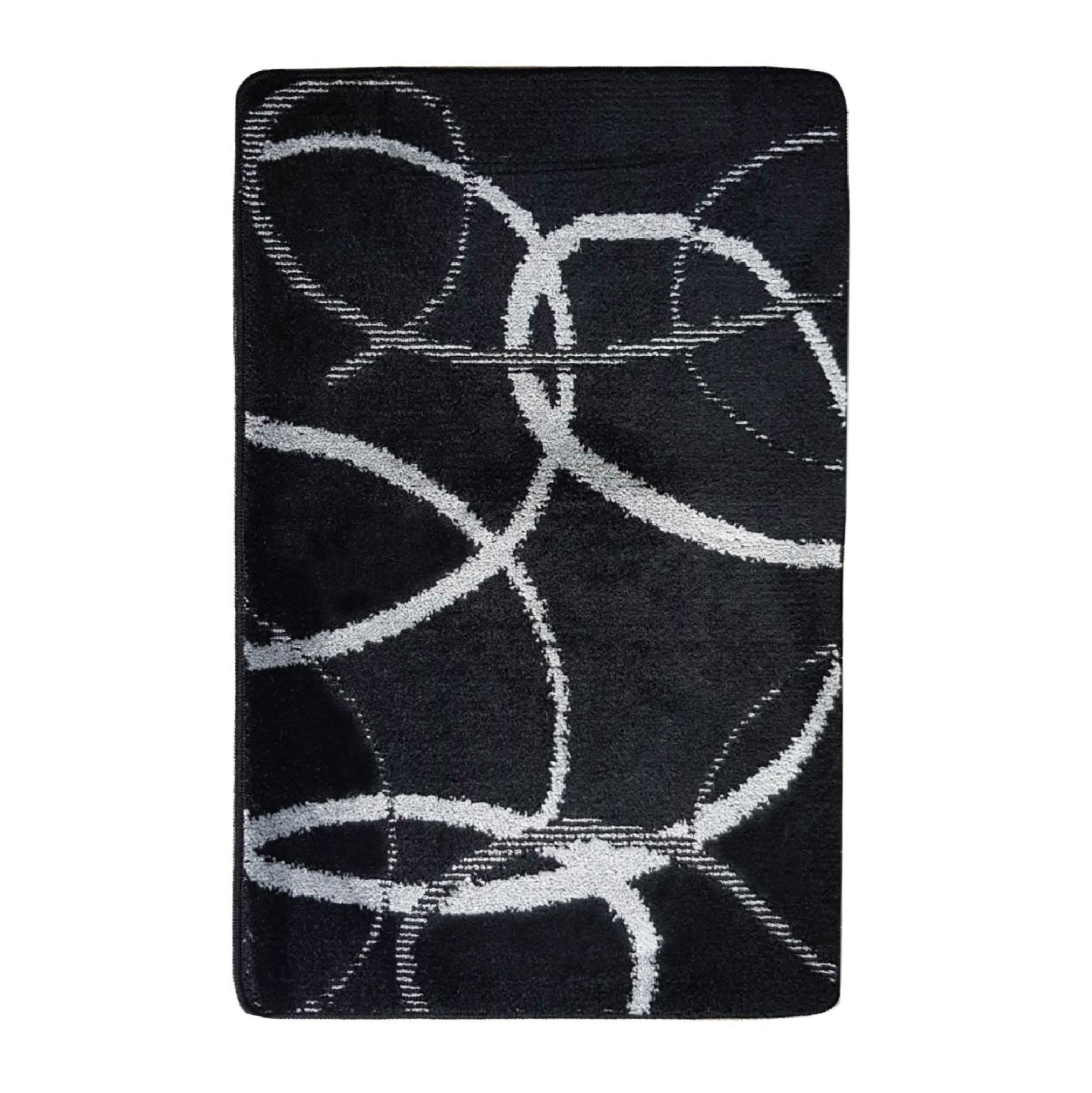 BADEMATTE 80/150cm SCHWARZ - Schwarz, Textil (80/150cm) - ROLFNERS