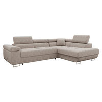 ECKSOFA Torezio Cord, Seite: Rechts - Sahara, Holz/Textil (274/203cm) - MIRJAN24