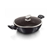 TOPF Schwarz 32/32/7.9 cm BH6899 - Schwarz, Glas (32cm) - Berlinger Haus