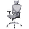 BÜROSTUHL Grau, Grau - Grau, Textil (63/126/60cm) - MCW