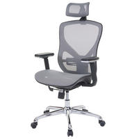BÜROSTUHL Grau, Grau - Grau, Textil (63/126/60cm) - MCW