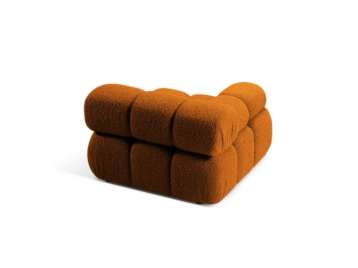 MODUL links Bellis aus Boucle ziegelrot - Orange, Textil (94/70/94cm) - Micadoni