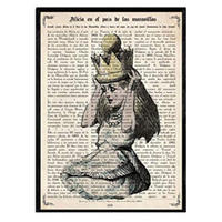 POSTER Alice Und Krone A4 Rahmenlos - Klar, Papier (29.7/5/21cm) - Nacnic