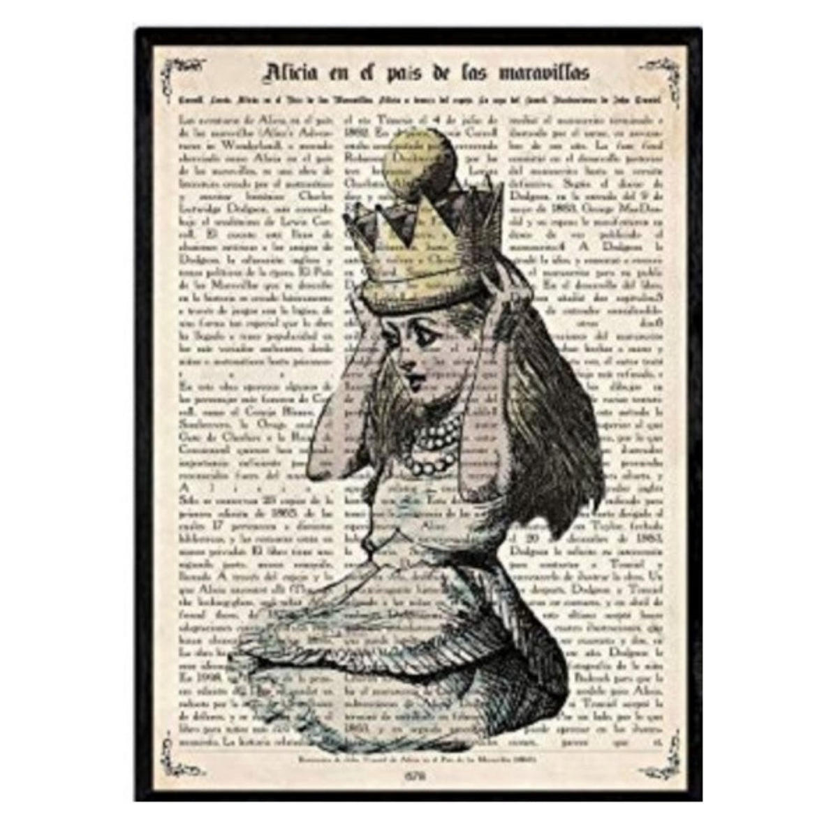 POSTER Alice Und Krone A4 Rahmenlos - Klar, Papier (29.7/5/21cm) - Nacnic