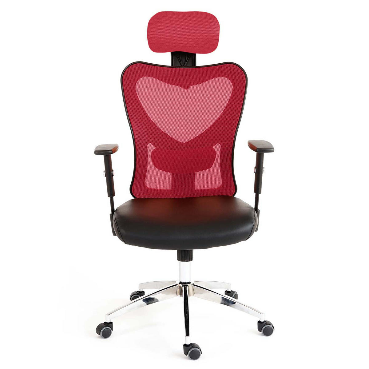 PROFI-BÜROSTUHL Rot - Rot, Textil (67/136/71cm) - MCW