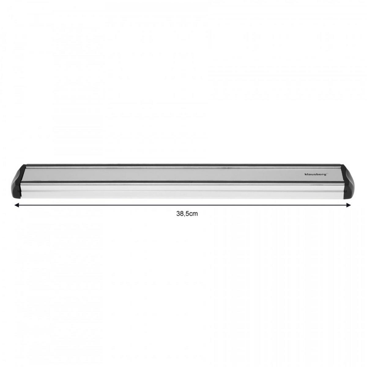 MAGNETLEISTE Silber 38.5/5/38.5 cm KB7247 - Silberfarben, Kunststoff (5/38.5/38.5cm) - Klausberg 