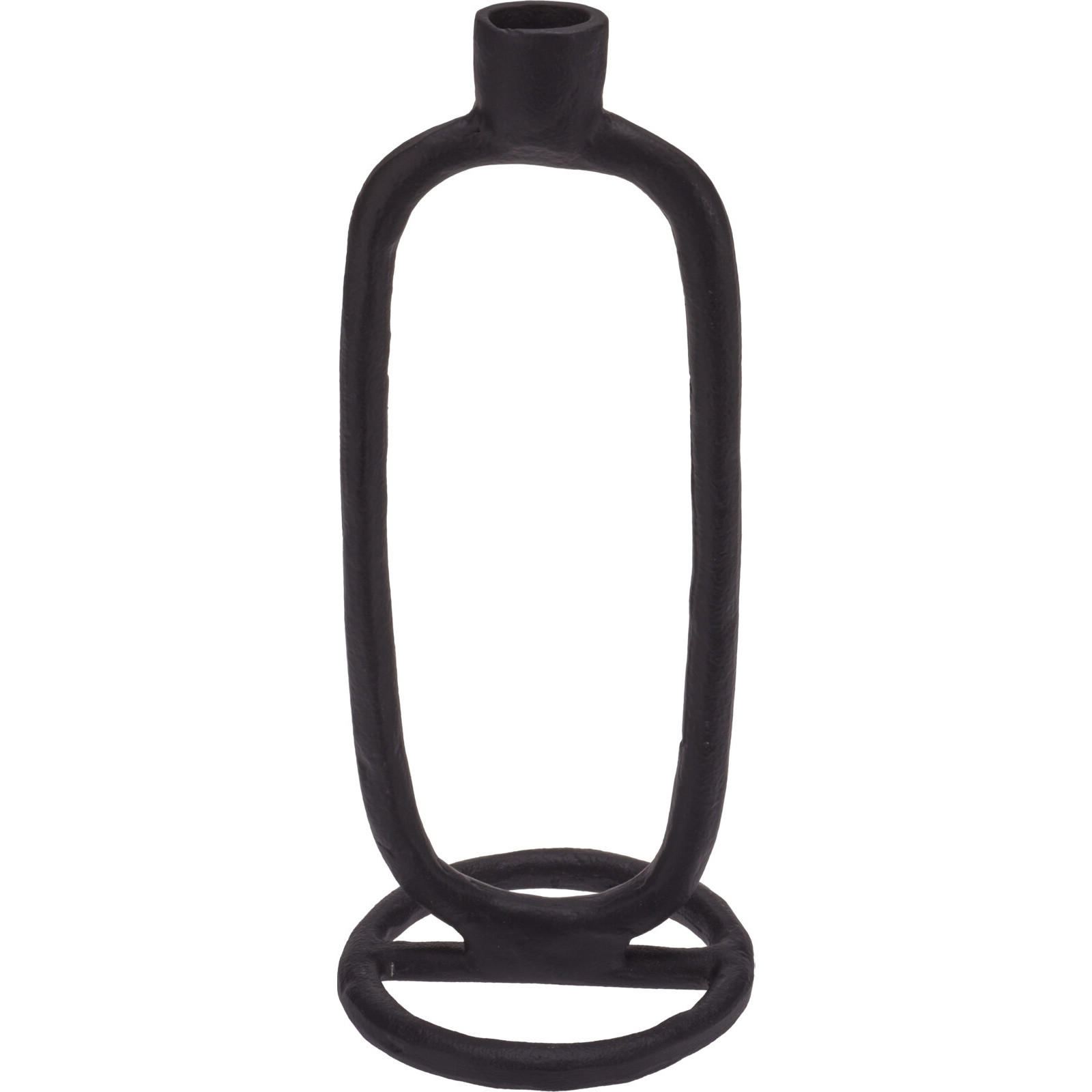 DEKO-KERZENSTÄNDER Aluminium 10/10/24 cm - Schwarz, Metall (10/24/10cm) - Home Styling Collection