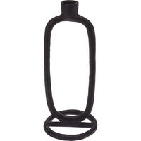 DEKO-KERZENSTÄNDER Aluminium 10/10/24 cm - Schwarz, Metall (10/24/10cm) - Home Styling Collection