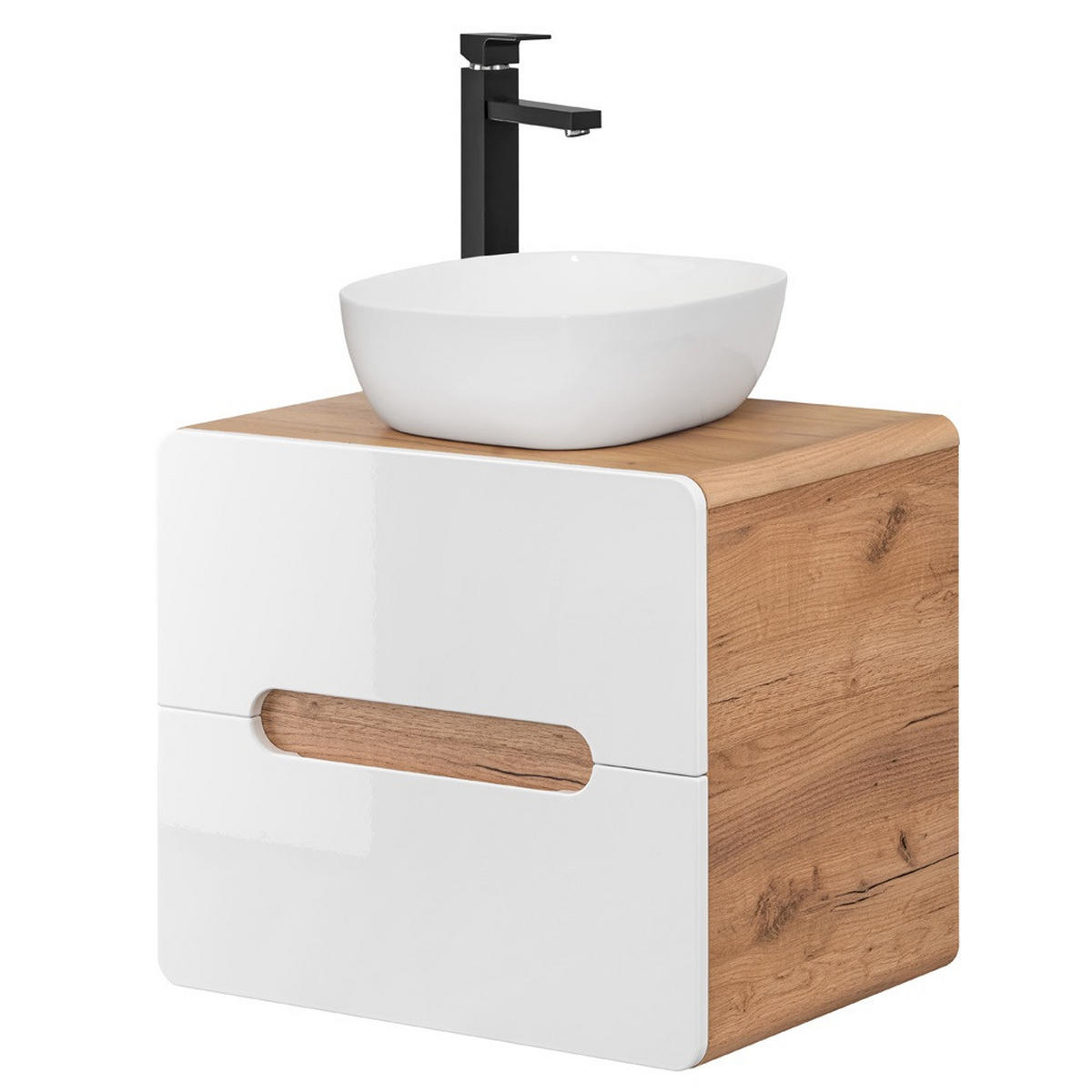 WASCHTISCH Luton-56 - Weiß, Holzwerkstoff (60/68/46cm) - Lomado