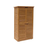 GARTENSCHRANK - GARTENTRUHE space Braun - Braun, Holz (38/148/87cm) - Habitat Garten