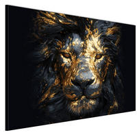 LEINWANDBILD Löwe 90x60 cm - Multicolor, Holz (90/60cm) - LUMASOUL