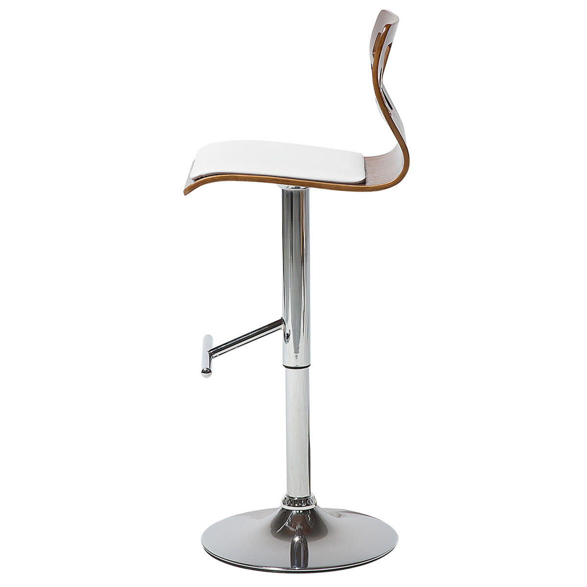 BARHOCKERN 2er-Set Braun Petersburg - Silberfarben/Braun, Kunststoff (42/112/42cm) - Beliani