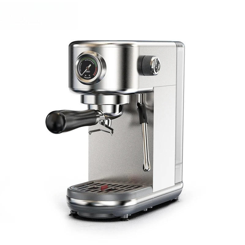 HALBAUTOMATISCHE ESPRESSOMASCHINE H10B 20BAR Silber - Silberfarben, Metall (13/28/31cm) - Kaket