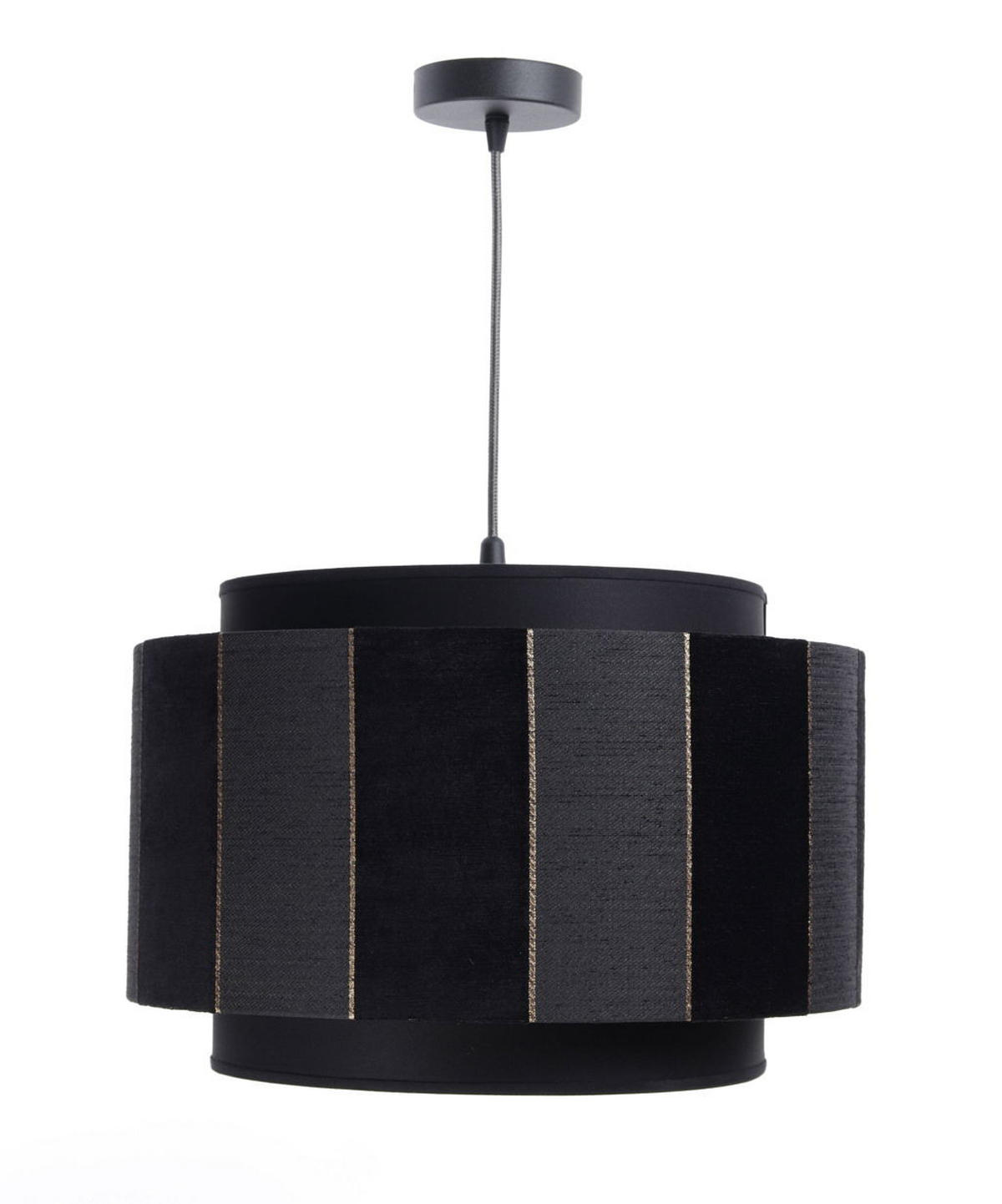 HÄNGELEUCHTE Gold 40/27 cm - Schwarz, Kunststoff (40/1/27cm) - ONZENO