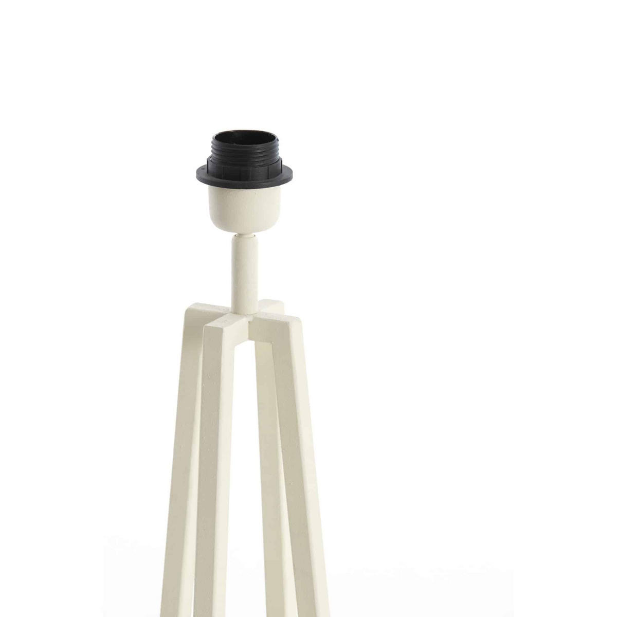 LAMPENFUSS Miley Weiß 11.5/11.5/31 cm - Weiß, Metall (11.5/11.5/31cm) - Light & Living