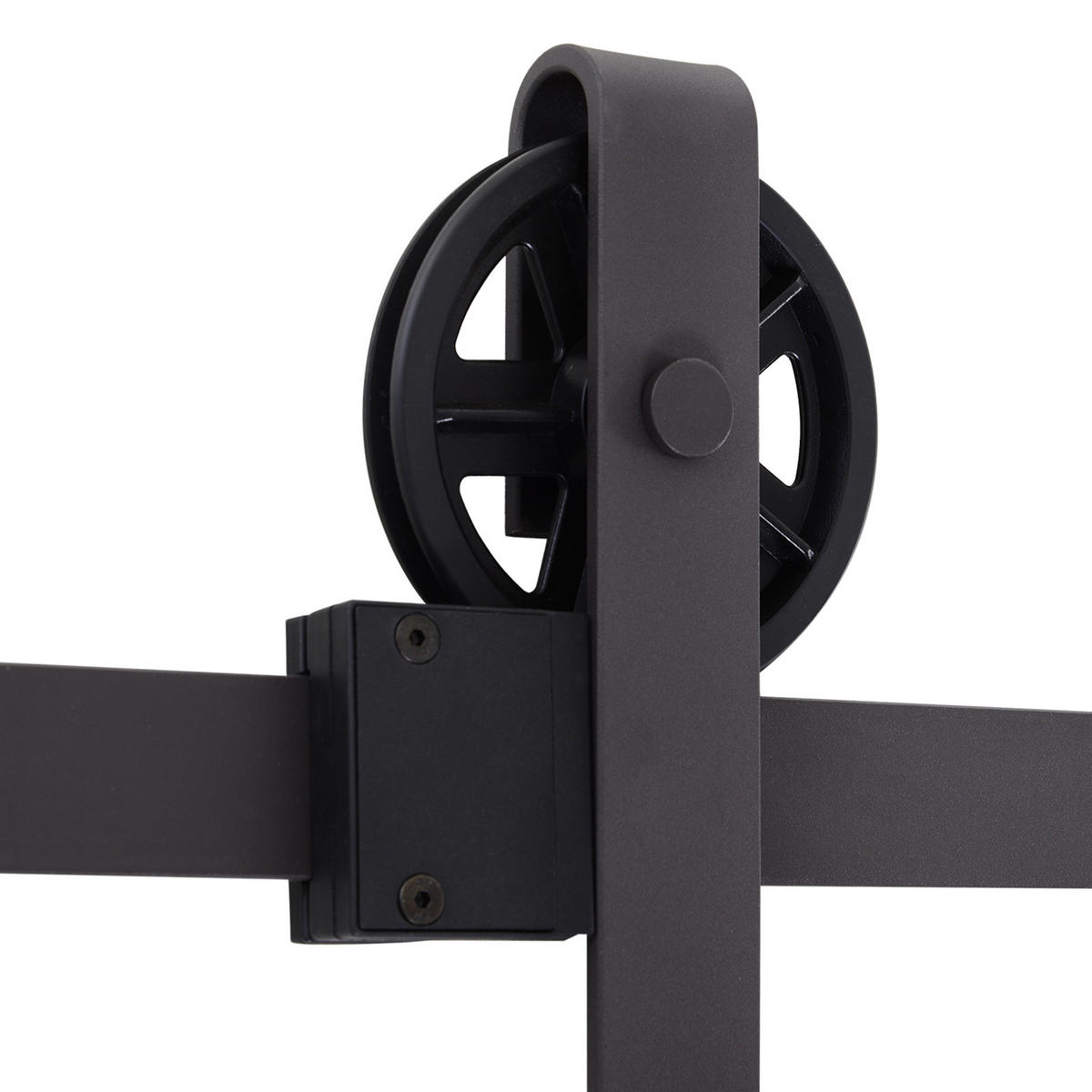 SCHIEBETÜRSYSTEM - Braun, Metall (4/0.6/183cm) - HOMCOM