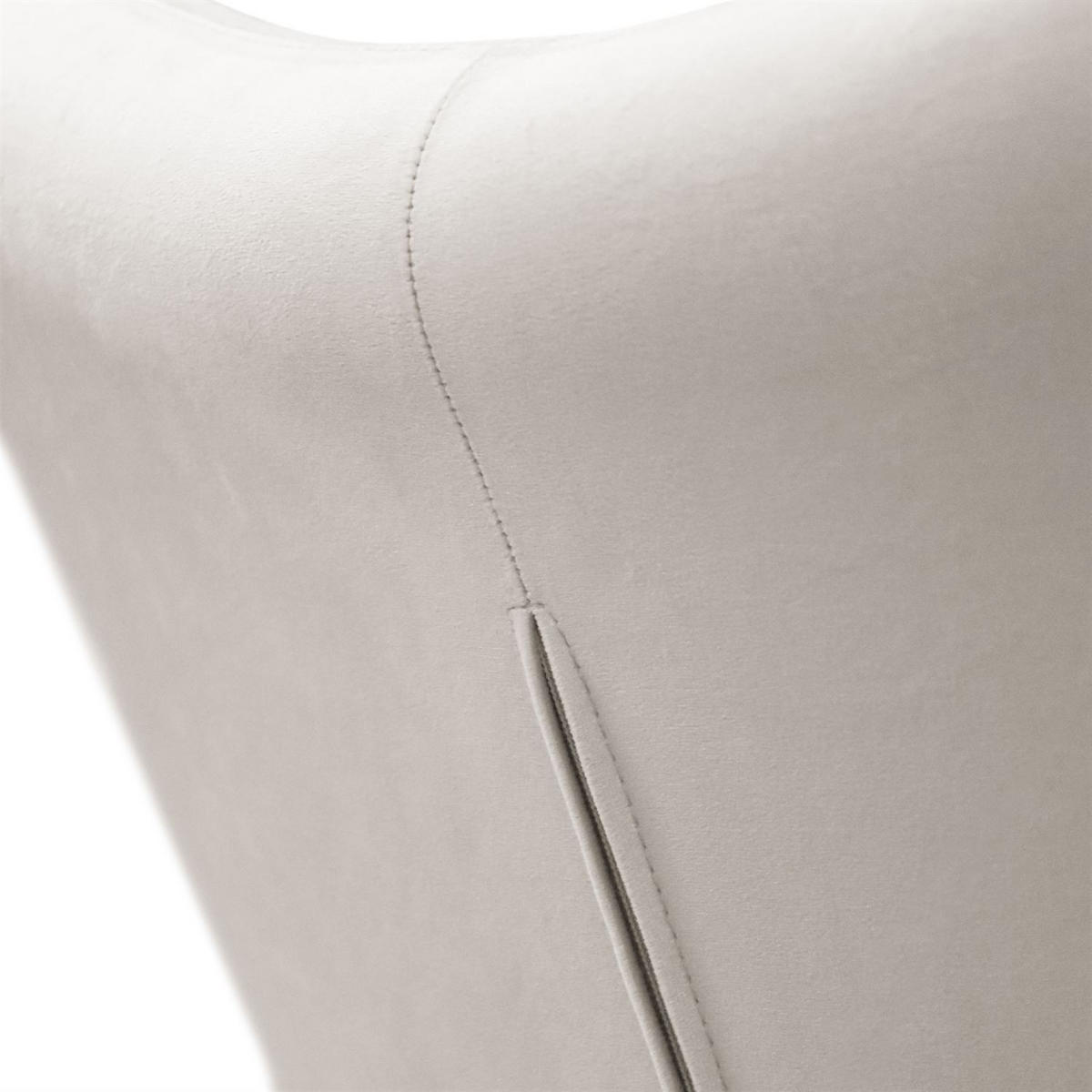 SESSEL SAND mit Buchenbeinen - Ecru/Buchefarben, Textil (80/105/86cm) - Lookway