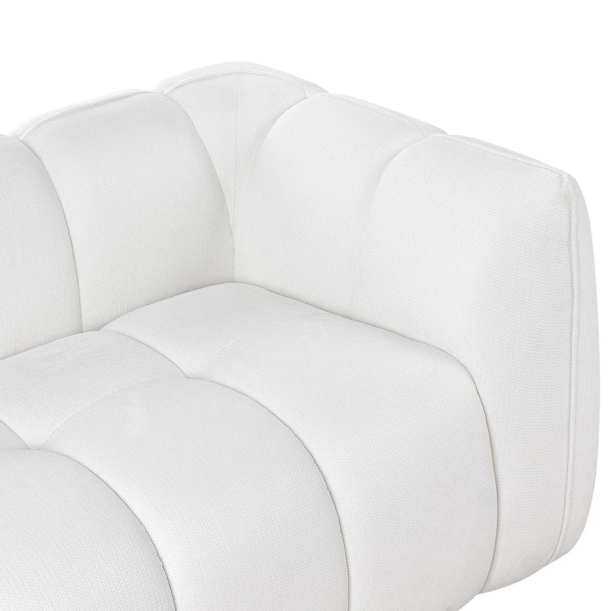 POHOVKA 2-místná Látka Krémově bílá Ness - krémová, textil (170/68/85cm) - Beliani