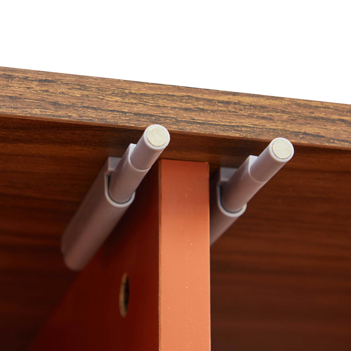 SIDEBOARD 140 cm, Ziegelrot - Rot/Orange, Holz (40/75/140cm) - Oviala